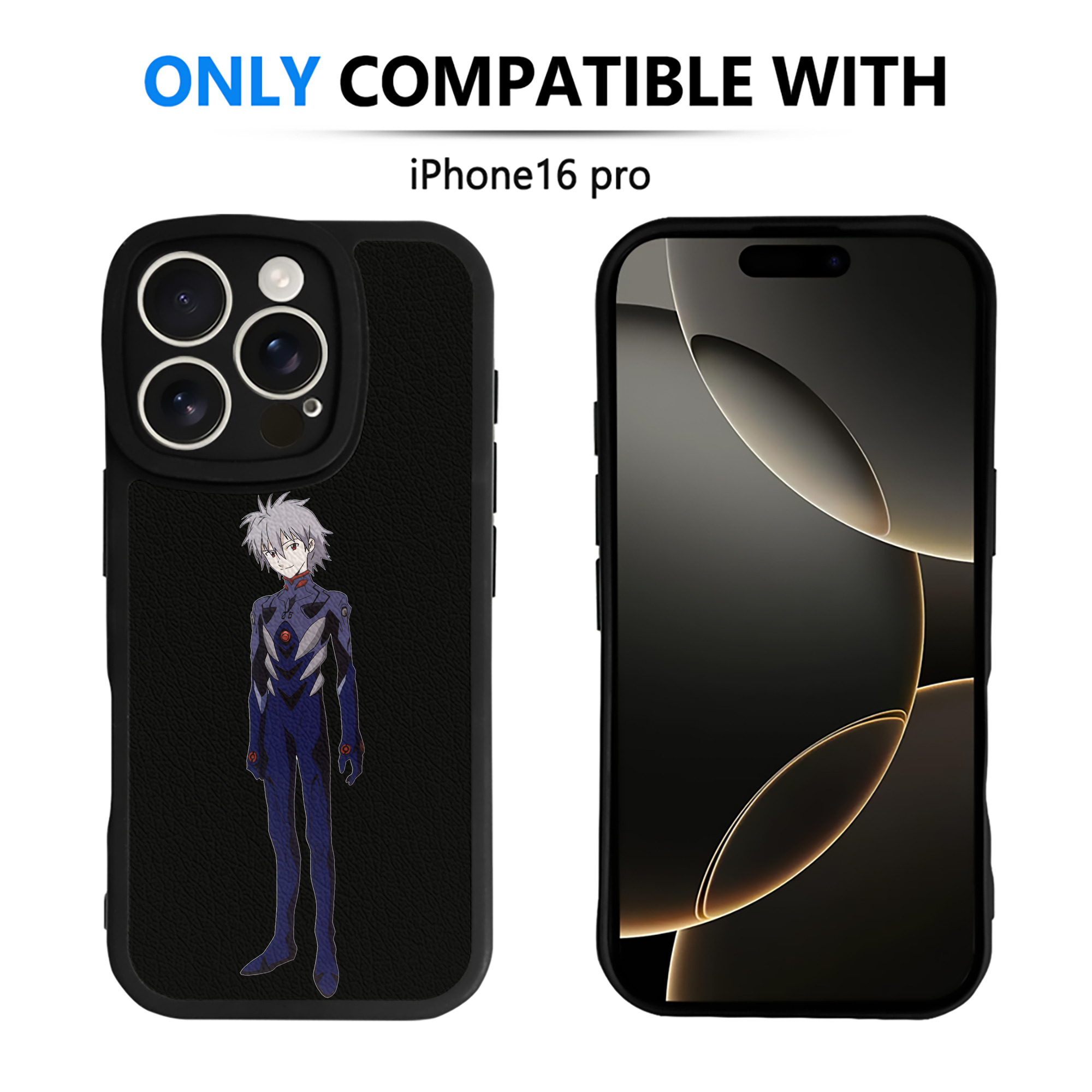 （画像用） EVA 新世紀エヴァンゲリオン 【iPhone 16シリーズ対応】シリコンスマホケース（レザー調） 材質：シリコン